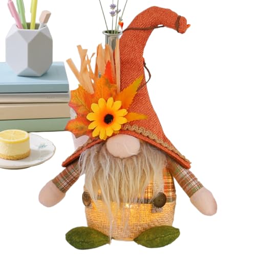 Herbst Plüsch Gnom | Thanksgiving Dekoration Plüsch Gnom Puppe Beleuchtet | Saisonale Herbst Figur Schreibtisch Deko | Für Bücherregal Garten Tisch Regale Kamin Terrasse Und Für Abendliche Herbst Plüsch Gnom | Thanksgiving Dekoration Plüsch Gnom Puppe Beleuchtet | Saisonale Herbst Figur Schreibtisch Deko | Für Bücherregal Garten Tisch Regale Kamin Terrasse Und Für Abendliche von Nuyhgtr