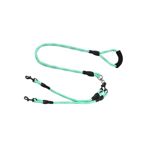 Hundeseil - Spaziergang Leine für Zwei Haustiere | 360 Grad drehbares Anti-Dreh Werkzeug für Tiere zum Wandern Garten Fluss von Nuyhgtr