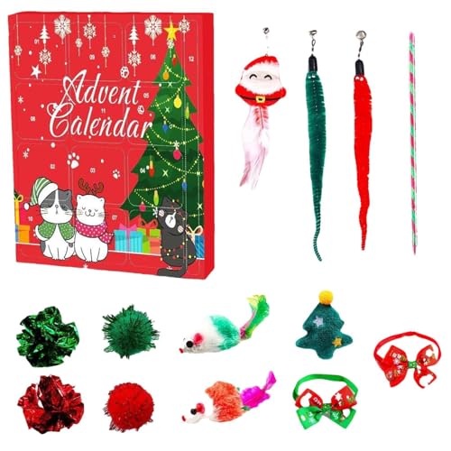Katzen-Adventskalender 2024, Weihnachts-Countdown-Kalender, Weihnachts-Katzenspielzeug, Tier-Adventskalender 2024, Weihnachts-Countdown-Kalender für Kinder mit aufregenden Überraschungen zum Thema Katzen-Adventskalender 2024, Weihnachts-Countdown-Kalender, Weihnachts-Katzenspielzeug, Tier-Adventskalender 2024, Weihnachts-Countdown-Kalender für Kinder mit aufregenden Überraschungen zum Thema von Nuyhgtr