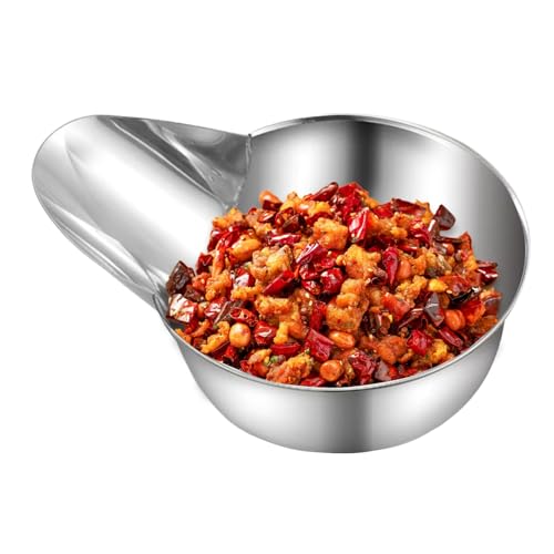 Küchen-Schöpflöffel für Lebensmittel | Edelstahl Fritteuse Schaufel für Küche | Speisezubereitung Entenschnabel Rührwerk für | Wohnmobil Speisesaal Catering LKW Restaurant Kino von Nuyhgtr