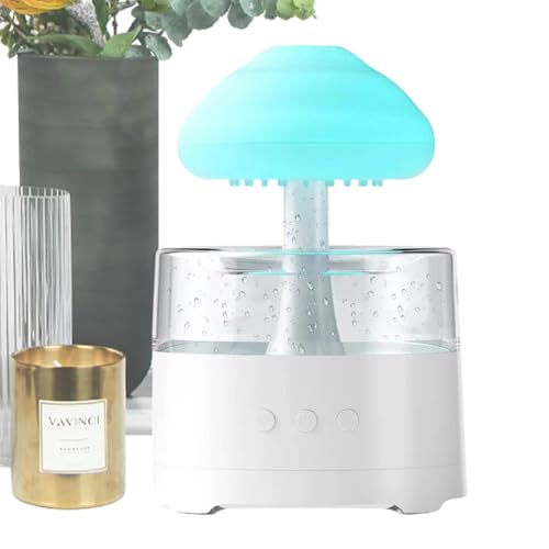 LED Rain Cloud Diffuser, Relaxing Rain Sound Humidifier, Water Drip Lamp Humidifier, Cool Mist Rain Lamp, Rain Cloud Diffuser, Adjustable Rain Lamp Diffuser, Aromatherapy Rain Cloud Humidifie von Nuyhgtr