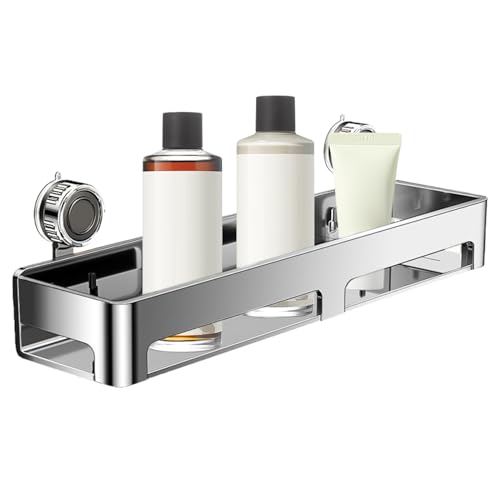 Nuyhgtr Badezimmer-Wandregale-Saugnapfseifenhalter für die Lagerung ohne Trommel, platzsparende Organisator mit schneller Installationsfunktion, Duschregal für Küche, 15.75x5.91x4.13 in von Nuyhgtr