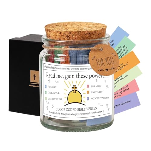 Nuyhgtr Bibelnotizen Glas für Emotionen, handgefertigte Bibelnotizen, Bibelglas für Emotionen, christliche Andachtsglas für Männer und Frauen, personalisierte Schrift, Erinnerungsglas von Nuyhgtr