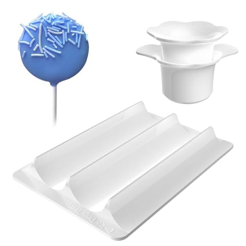 Nuyhgtr Cake Pop Backformen Formen - Runde Kuchen Am Backform Set Mit Tablett - Küchenhelfer Geschenk Für Frauen Bäcker Muffin Dessert Schokolade Geburtstag Feiertag Heimschule von Nuyhgtr