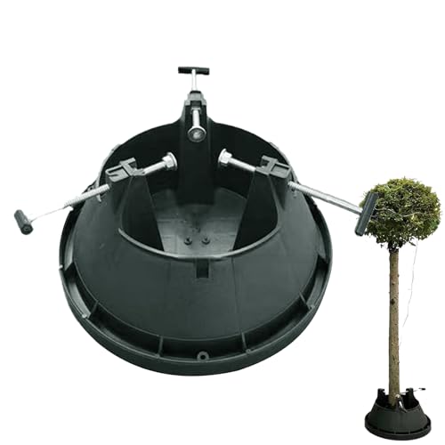 Nuyhgtr Christmas Tree Stand | Künstlicher Baumständer | Mit 3 Stellschrauben Wasserspeicher Funktion | Für Kunstpflanzen Garten Party Außenbereich Fest von Nuyhgtr