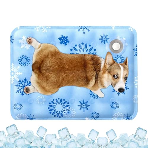 Nuyhgtr Kühlbett Für Hunde - Kühlbett Mit Gel Für Katze | Wärmeableitende Ruheaccessoires für Haustiere auf Boden Sofa Auto Wohnung Wohnzimmer Garten von Nuyhgtr