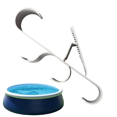 Nuyhgtr Poolzaun Haken | Zubehörhalter Set | Robuster Rostfreier Organizer Für Schwimmbad Terrasse Außenbereich von Nuyhgtr