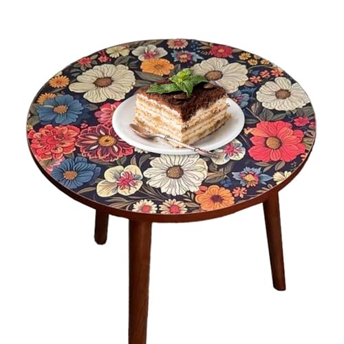 Nuyhgtr Runder Beistelltisch für Terrasse, Teetisch aus, für den Außenbereich, Sofa, Getränke, Schreibtisch, Kaffeesnack, Nachttisch, praktischer und schicker Beistelltisch, der nahtlos in Jede von Nuyhgtr