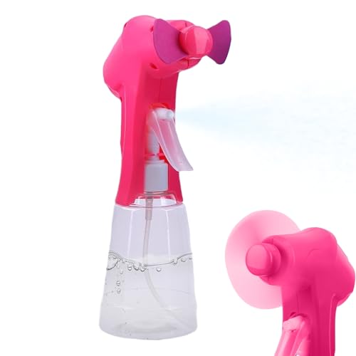 Nuyhgtr Tragbarer Ventilator Mit Sprühnebel - Handbetriebener Tragbarer Sprühventilator,Handheld Batteriebetriebenes Kühlsystem Für Wandern Lesen Angeln Pendeln Studentenzimmer von Nuyhgtr