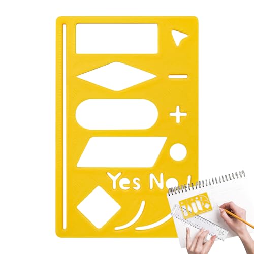 Planer Schablonen Vorlagen,Flexible Aufzeichnungsvorlage für Planer | Multifunktionale Bastelzubehör für Zeichnen Notizbücher GewohnheitsTracker Scrapbooking Tagebuch Planung von Nuyhgtr
