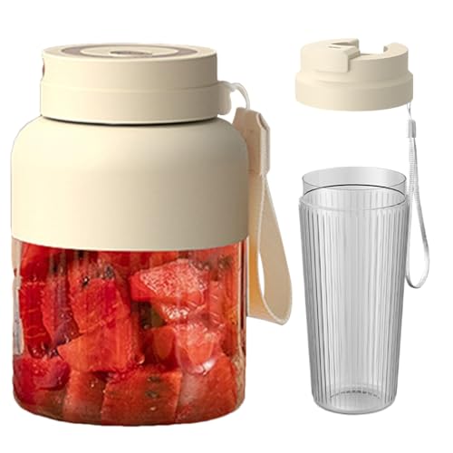 Tragbarer Saftmixer, USB-Betriebener Mixbecher Für Shakes, Praktisches Großvolumiges 800ml Gerät Für Gesunde Getränke Und Für Erwachsene Und Familien Tragbarer Saftmixer, USB-Betriebener Mixbecher Für Shakes, Praktisches Großvolumiges 800ml Gerät Für Gesunde Getränke Und Für Erwachsene Und Familien von Nuyhgtr