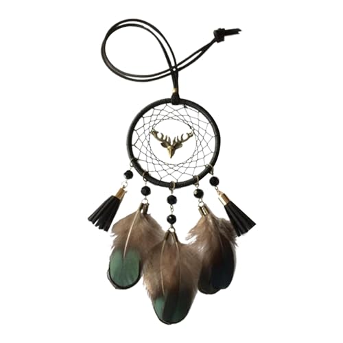 Traumfänger Auto Spiegel Aufhänger, Handgefertigter Traumfänger Auto Charm, Kleiner Traumfänger Auto Charm | Traumfänger Auto Charm Ornament Aufhänger für Auto Wand Zuhause Traumfänger Auto Spiegel von Nuyhgtr