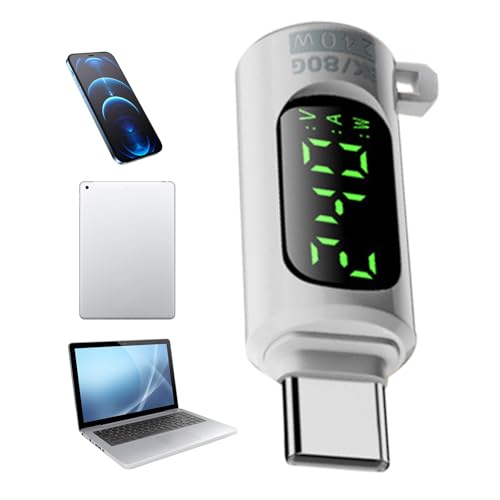 USB Voltage Tester, Digital Extension Connector, 240W 40Gbps Adapter, High Speed USB Data Transfer, Good for Game Controller Phone Tablet Laptop Charging, 3.6x1.3x1.3cm USB Voltage Tester, Digital Extension Connector, 240W 40Gbps Adapter, High Speed USB Data Transfer, Good for Game Controller Phone Tablet Laptop Charging, 3.6x1.3x1.3cm von Nuyhgtr