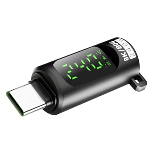 USB Voltage Tester, Digital Extension Connector, 240W 40Gbps Adapter, High Speed USB Data Transfer, Good for Game Controller Phone Tablet Laptop Charging, 3.6x1.3x1.3cm USB Voltage Tester, Digital Extension Connector, 240W 40Gbps Adapter, High Speed USB Data Transfer, Good for Game Controller Phone Tablet Laptop Charging, 3.6x1.3x1.3cm von Nuyhgtr