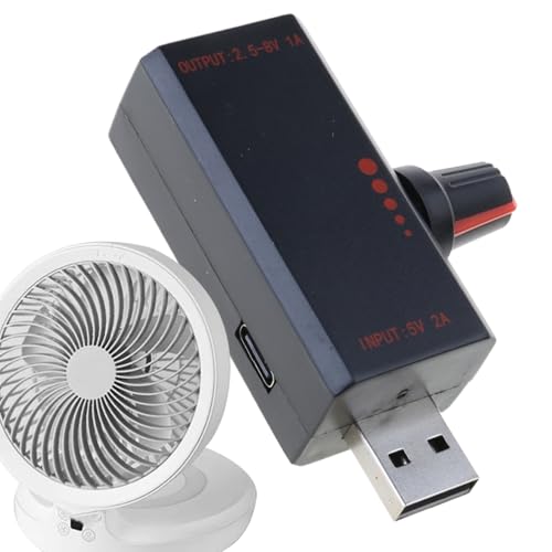 Variabler Geschwindigkeitsregler - Induktionsgeschwindigkeitsregler,Justierbarer Lüfterregler mit USB-Schutz für Kühlung in Industrie Werkstatt Laptop Handy Outdoor Desktop Variabler Geschwindigkeitsregler - Induktionsgeschwindigkeitsregler,Justierbarer Lüfterregler mit USB-Schutz für Kühlung in Industrie Werkstatt Laptop Handy Outdoor Desktop von Nuyhgtr
