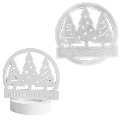 Weihnachtsbaum-Form – runde Festival-Ornament-Gussformen | Multifunktionale Weihnachtsbaum-Gussformen für Gips, handgefertigte Bastelarbeiten, Dekoration im Innenbereich von Nuyhgtr