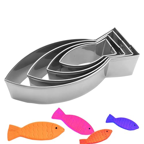 Ausstechformen-Set | Formen-Set | Meereslebewesen Kekse, Fischförmige Backformen, Edelstahl, Tierform Kekse, von Nuytghr
