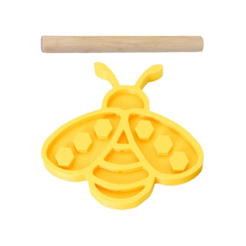 -Bewässerungsstation, Imkerbedarf, Outdoor-Bestäuber-Futterstation, bedruckter Boden mit Flacher Schale, dekorative Unterstützung für Garten, Rasen, Hof, Balkon, Terrasse, Lange Lebensdauer von Nuytghr