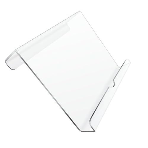 Buchständer aus Acryl, Lesehalterung, 16,3 x 18,1 x 6,3 cm, Schreibtisch-Klemmhalter, transparenter Stützrahmen, verstellbarer Befestigungsarm für Fitness, Training, Arbeit, Studium, Fitnessstudio von Nuytghr