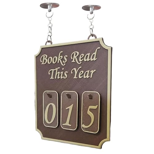 Bücherregal-Theke, Buchecken-Dekoration, 12 x 10 x 0,9 cm, Buchleser-Tracker, jährlicher Lesefortschritt im Klassenzimmer, Bibliothek, Geschenk für Bibliothekare, Bücherwurm-Enthusiasten von Nuytghr