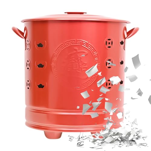 Burn Barrel, 11,42 Zoll Edelstahl -Feuerbehälter mit Deckel für Außenheizung, Metallgrube mit Belüftungslöchern informativer sicherer, Brandhalter für Garten im Garten Terrasse Camping Burn Barrel, 11,42 Zoll Edelstahl -Feuerbehälter mit Deckel für Außenheizung, Metallgrube mit Belüftungslöchern informativer sicherer, Brandhalter für Garten im Garten Terrasse Camping von Nuytghr