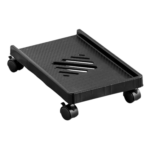 CPU-Tower-Ständer mit Rädern, PC-Tower-Halterung mit Mobilität, Desktop-CPU-Wagen mit Rollen, mobiler PC-Wagen mit Rollen, rollender Computer-Tower-Ständer, mobiler CPU-Organizer für den Schreibtisch von Nuytghr