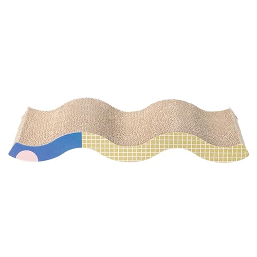 Cat Scratch Lounge Pad, Kitten Claw Board, Sofa Bed Scratcher, 57.0x25.0x7.5 cm, Wellpapier Material, für Innen, Rahmen, Entspannung, Möbel, Haustier, Kissen, Kratzen Cat Scratch Lounge Pad, Kitten Claw Board, Sofa Bed Scratcher, 57.0x25.0x7.5 cm, Wellpapier Material, für Innen, Rahmen, Entspannung, Möbel, Haustier, Kissen, Kratzen von Nuytghr