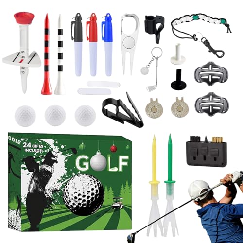 Countdown Kalender - 24 Weihnachtsadventskalender Mit Golfbällen Und Tees | Sportzubehör Mit Ballmarker Für Vatertag Geburtstag Party Geschenk Für Vater Ehemann Freund Countdown Kalender - 24 Weihnachtsadventskalender Mit Golfbällen Und Tees | Sportzubehör Mit Ballmarker Für Vatertag Geburtstag Party Geschenk Für Vater Ehemann Freund von Nuytghr