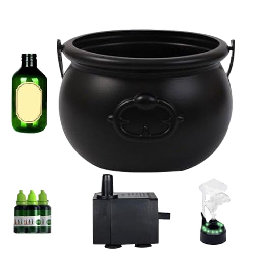 Diffusor, Halloween Hexe Glas Schwarz Schwimmtrank Flasche Effekt Sprudelnebel Display Feature für Outdoor Eingang Hof Urlaub Hinterhof von Nuytghr