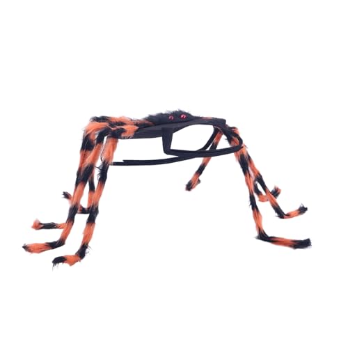 Halloween Dog Costume, Spider Pet Outfit, Small Dog Cosplay Accessory, 41.73x15.75x10.24 Inches Furry Legs Design, Adjustable Straps for Party Parade Holiday Events, Photoshoot Dress Up Fun von Nuytghr