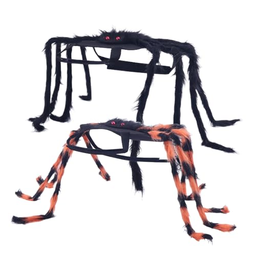 Halloween Dog Costume, Spider Pet Outfit, Small Dog Cosplay Accessory, 41.73x15.75x10.24 Inches Furry Legs Design, Adjustable Straps for Party Parade Holiday Events, Photoshoot Dress Up Fun von Nuytghr
