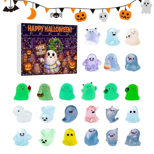 Halloween Miniatur Adventskalender, 24-Tägiger Mini-Figuren Kalender, Sammelbare Leuchtfiguren Deko Für Kinder Jugendliche Erwachsene Paare Freunde Halloween Miniatur Adventskalender, 24-Tägiger Mini-Figuren Kalender, Sammelbare Leuchtfiguren Deko Für Kinder Jugendliche Erwachsene Paare Freunde von Nuytghr