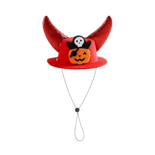 Hundehut | Mit Hörnern Halloween Haustier Kopfbedeckung,Verstellbares Kostümzubehör Für Festivitäten Karneval Cosplay Familienfeiern Bühnenauftritte Hundehut | Mit Hörnern Halloween Haustier Kopfbedeckung,Verstellbares Kostümzubehör Für Festivitäten Karneval Cosplay Familienfeiern Bühnenauftritte von Nuytghr