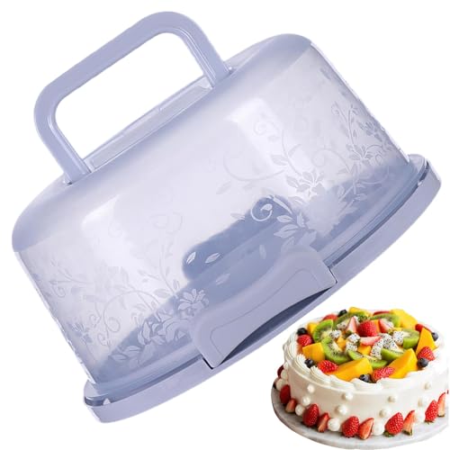 Kuchenaufbewahrungsbehälter | Kuchenträger | Tortenbox mit Griff | Kuchensafe Transportbox | Plastihut Kuchenträger mit Deckel | Tortenbox mit Griff und Schultergurt | Tortenbox mit Griff und Rollen von Nuytghr