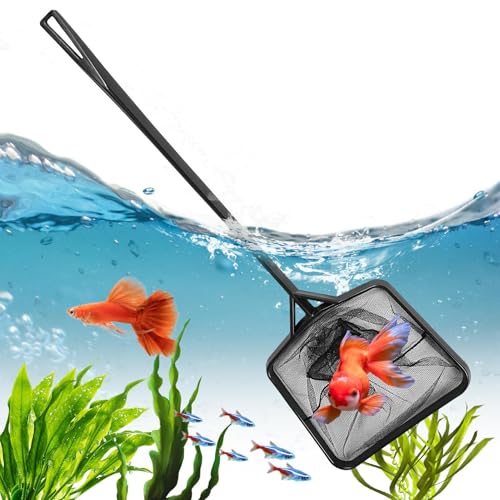 Nuytghr Aquarium-Fischnetz, tragbare Fischtankreinigung, 56,9 cm, multifunktionales Fischernetz mit bequemem Griff für Hinterhof, Teich, Pool, Bäche, Badewannen, Nuytghr Aquarium-Fischnetz, tragbare Fischtankreinigung, 56,9 cm, multifunktionales Fischernetz mit bequemem Griff für Hinterhof, Teich, Pool, Bäche, Badewannen, von Nuytghr