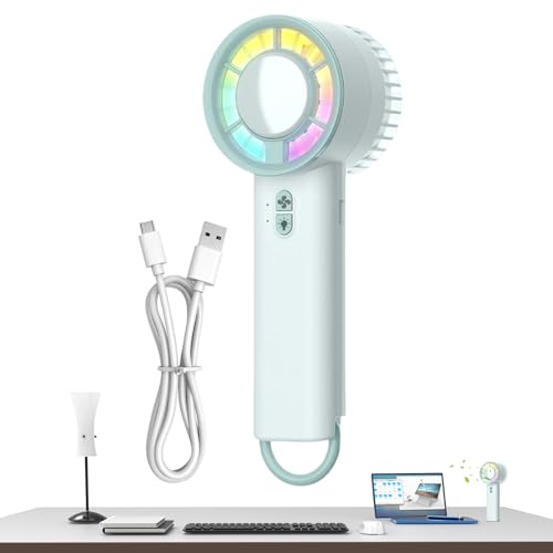 Nuytghr Electric Fan Portable, Handheld Travel Fan, Powerful 3-Speed Ventilador, Quiet with LED Light, Compact Device for Outdoor Trip Beach Golf and Daily Use, 2.36x2.28x6.1 inches Nuytghr Electric Fan Portable, Handheld Travel Fan, Powerful 3-Speed Ventilador, Quiet with LED Light, Compact Device for Outdoor Trip Beach Golf and Daily Use, 2.36x2.28x6.1 inches von Nuytghr