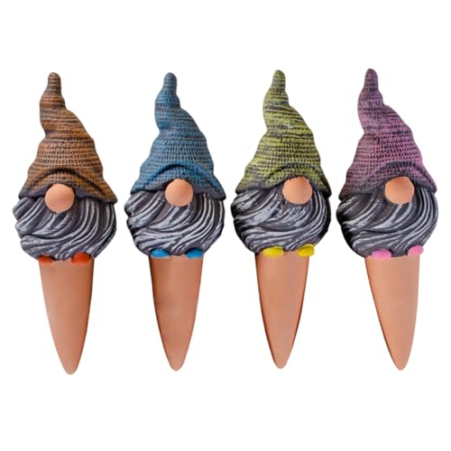 Nuytghr Pflanzenbewässerungsspitzen - Selbstbewässerungseinsatz für Blumentöpfe - Gartenbedarf 4 Stück Niedliche Gartenzwergform Pflanzenbewässerer für Urlaub Outdoor zu Hause Töpfe Indoor Garten und Nuytghr Pflanzenbewässerungsspitzen - Selbstbewässerungseinsatz für Blumentöpfe - Gartenbedarf 4 Stück Niedliche Gartenzwergform Pflanzenbewässerer für Urlaub Outdoor zu Hause Töpfe Indoor Garten und von Nuytghr