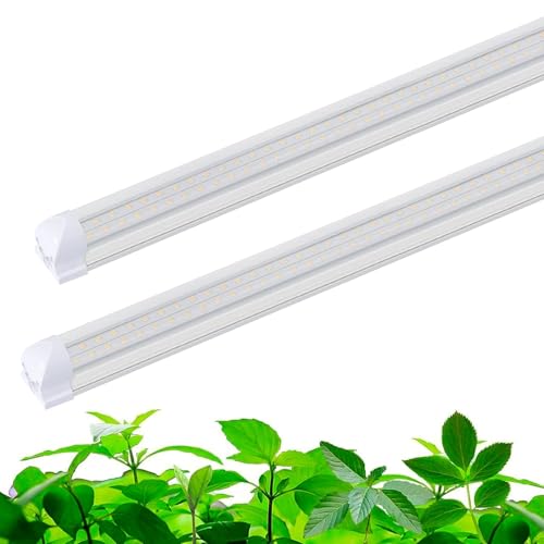 Nuytghr Pflanzenlampe | 60 cm T8 LED Vollspektrum Wachstumslampe,Verkettbare Gartenzubehöre für Sämlinge Gemüse Garten Wohnung Büro Hydroponiksysteme Schreibtisch Winter von Nuytghr