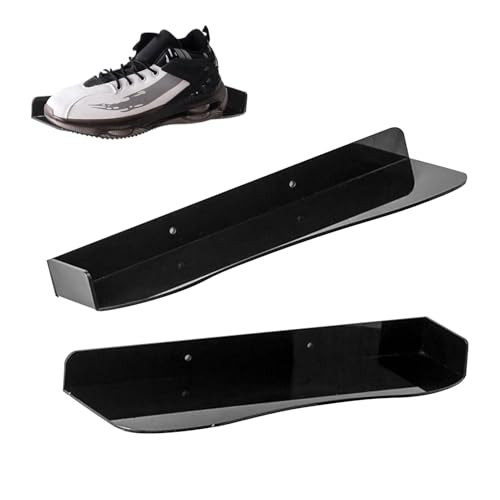 Nuytghr Shoe Display Shelf, Floating Acrylic Rack, Wall Mounted Storage Stand, 30x10x3cm, Modern Organizer Design, Home Interior Decoration, Ideal for Collectors and Advertising Displays Nuytghr Shoe Display Shelf, Floating Acrylic Rack, Wall Mounted Storage Stand, 30x10x3cm, Modern Organizer Design, Home Interior Decoration, Ideal for Collectors and Advertising Displays von Nuytghr