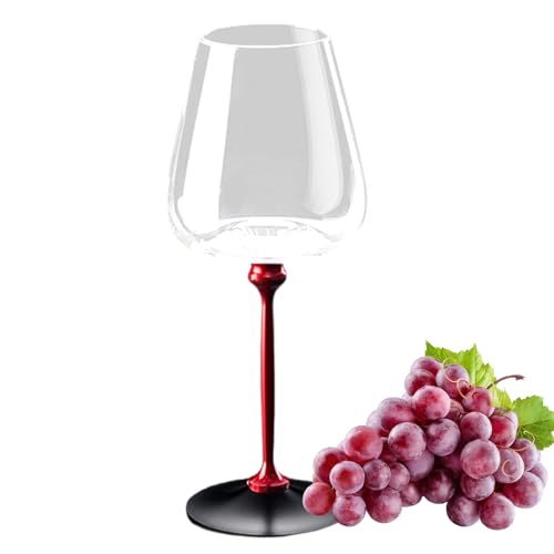 Nuytghr Weinglas-Set, rotierende Kristallkelche, ergonomische Trinkbecher, 550 ml, elegantes Glaswaren-Halter-Design, Wirbel-Belüftungseffekt für Hochzeiten, Reisen und Cocktail-Events von Nuytghr