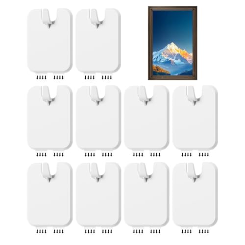 Picture Frame Hangers, Wall Hook Mounts, Adhesive Hardware Set, 2.6x2.01 Inches No Drill Damage-Free Installation, for Home Decor, Apartment, Dorm, Gallery, Artwork, Poster Display Picture Frame Hangers, Wall Hook Mounts, Adhesive Hardware Set, 2.6x2.01 Inches No Drill Damage-Free Installation, for Home Decor, Apartment, Dorm, Gallery, Artwork, Poster Display von Nuytghr