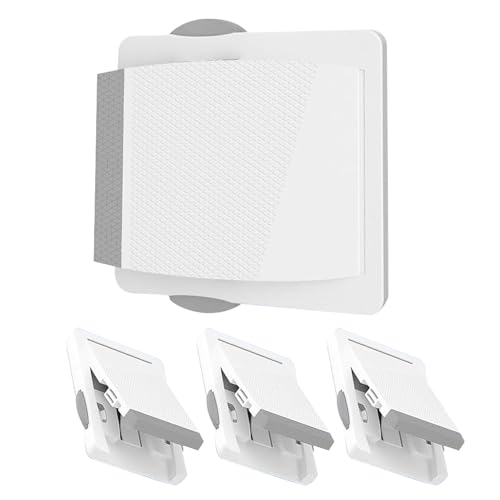 Schiebetürschloss, Kindersicherheits-Fensterstopper, 4-teiliges selbstklebendes Verriegelungs-Set, 8,5 cm, freier Montagemechanismus, starker Halt, Verriegelungssystem, Zuhause, Wohnung, Haustier Schiebetürschloss, Kindersicherheits-Fensterstopper, 4-teiliges selbstklebendes Verriegelungs-Set, 8,5 cm, freier Montagemechanismus, starker Halt, Verriegelungssystem, Zuhause, Wohnung, Haustier von Nuytghr
