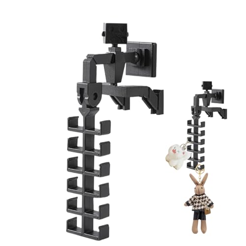 Schlüssel Haken Für Die Wand,Klebende Handtuch Haken - Roboter Design Platzsparend Aufhänger Multifunktion Halterung Für Rucksack Kleidung Tasche von Nuytghr