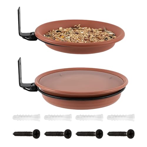 Tree Mounted Bird Feeder, Purpose Bird Bath Tray, Outdoor Decorative Set with 2 Pieces Water and Food Bowls, Ideal for Garden, Balcony, Lawn, Patio, Trees, Fence Installation Tree Mounted Bird Feeder, Purpose Bird Bath Tray, Outdoor Decorative Set with 2 Pieces Water and Food Bowls, Ideal for Garden, Balcony, Lawn, Patio, Trees, Fence Installation von Nuytghr
