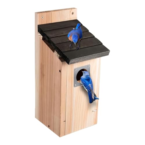 Vogelnest Outdoor Vogelhaus Holz Wasserdicht Vogelhaus Hütte Dekoration für Terrasse Rasen Baum Innenhof Balkon Indoor Home Vogelnest Outdoor Vogelhaus Holz Wasserdicht Vogelhaus Hütte Dekoration für Terrasse Rasen Baum Innenhof Balkon Indoor Home von Nuytghr