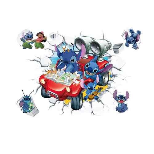 Aufkleber Stitch Kinderzimmer Stitch 3D-Effekt Stitch Ultimate Wandtattoo Wandsticker Stitch Wandaufkleber Stitch von NvWang