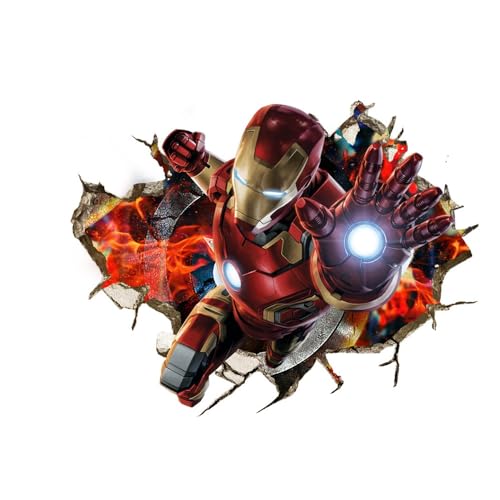 Ironman Wandüber Kinder Wandaufkleber Wall Art Wandtattoo Ironman Wandaufkleber Ironman Wandsticker von NvWang