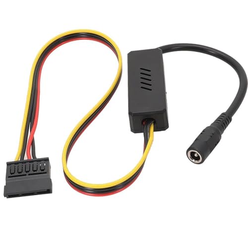 Nvanvmm DC 5525 auf SATA Festplatte Netzteilkabel DC 12V auf SATA Festplattenkabel mit Step-Down Spannungsregler von Nvanvmm