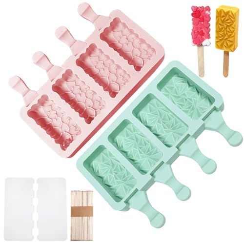 Eisformen Eis am Stiel Wassereis Formen Eisformen Silikon, Eis Formen für Stieleis Eisbehälter für Selbstgemachtes Eis Selber Machen Formen Stieleisformen Eisförmchen Popsicle Molds Ice Cream Mold - B Eisformen Eis am Stiel Wassereis Formen Eisformen Silikon, Eis Formen für Stieleis Eisbehälter für Selbstgemachtes Eis Selber Machen Formen Stieleisformen Eisförmchen Popsicle Molds Ice Cream Mold - B von Nvseaty