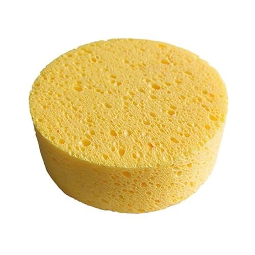Nvzi Scheuerschwamm, rund, klein, für Küche, Mikrowelle und Dampfgarer, speziell saugfähig, Holzzellstoff, Baumwolle, Scheuerschwamm, 9 x 2 cm, Gelb, 2 Stück Nvzi Scheuerschwamm, rund, klein, für Küche, Mikrowelle und Dampfgarer, speziell saugfähig, Holzzellstoff, Baumwolle, Scheuerschwamm, 9 x 2 cm, Gelb, 2 Stück von Nvzi